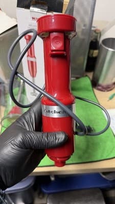 KitchenAid Immersion Hand Blender Red Variable Speed w/ Cup & Box - Thumbnail 5