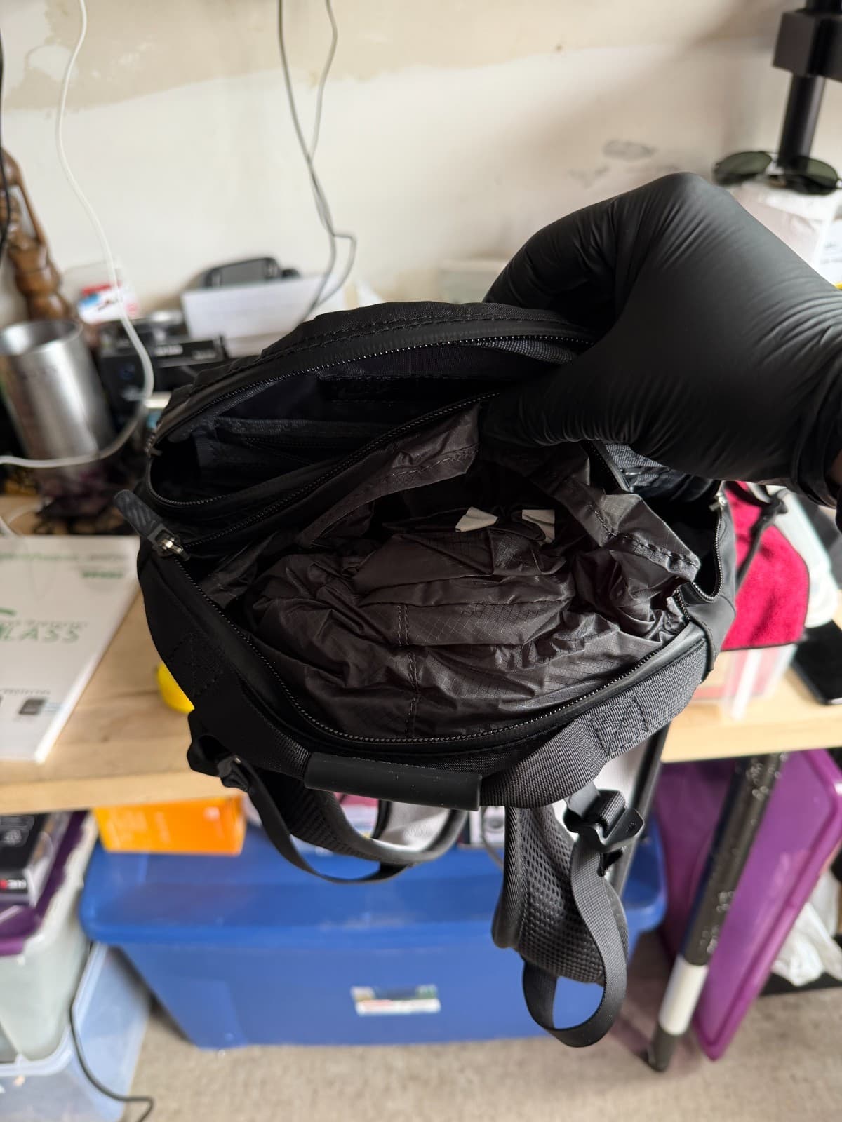Nike Black Reflective Dotted Backpack – Athletic Gym Laptop Bag - Thumbnail 7