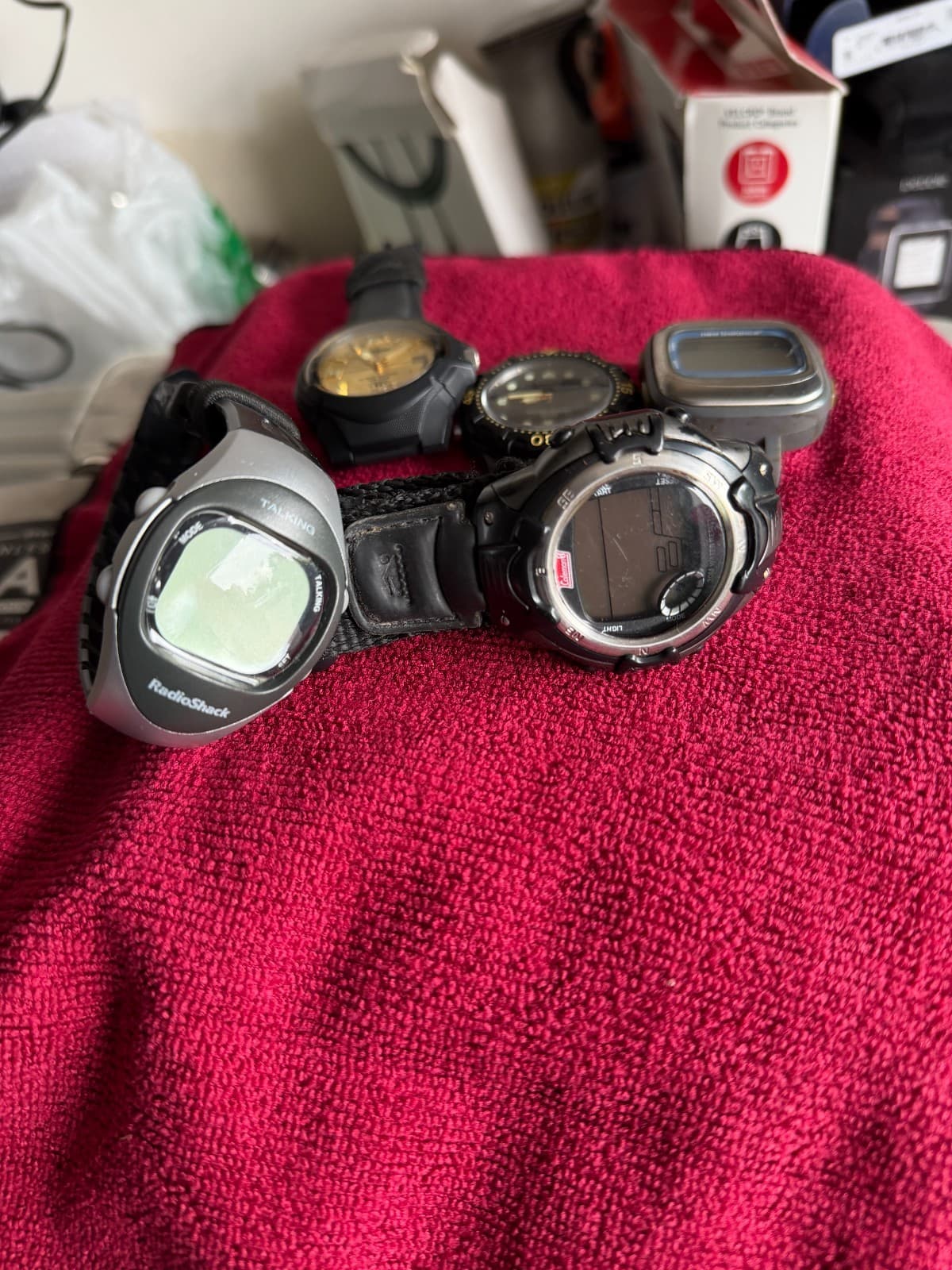Lot of 5 Wristwatches – Casio, Coleman, RadioShack, New Balance – Untested/For P - Thumbnail 2