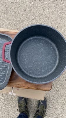 Red Dutch Oven Casserole Pot w Lid + Square Roaster Pan Cookware Set - Thumbnail 6