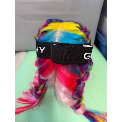 Givenchy GV40042U Black Shield Ski Goggles Silver 4G Logo Branded Strap - Thumbnail 6