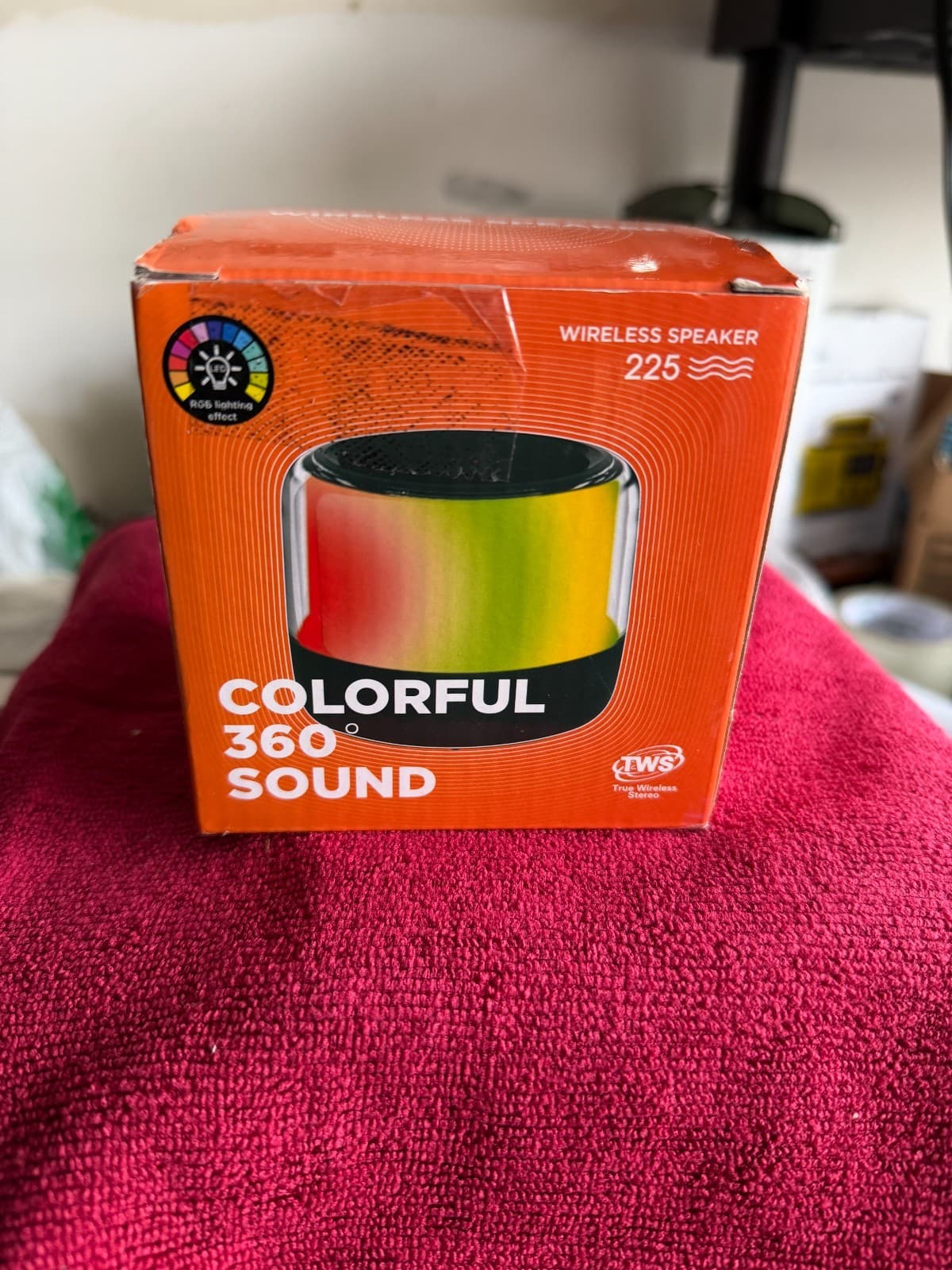 Wireless Speaker 225 – RGB Light, 360° Sound, Bluetooth, New in Box - Thumbnail 2