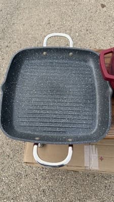 Red Dutch Oven Casserole Pot w Lid + Square Roaster Pan Cookware Set - Thumbnail 8