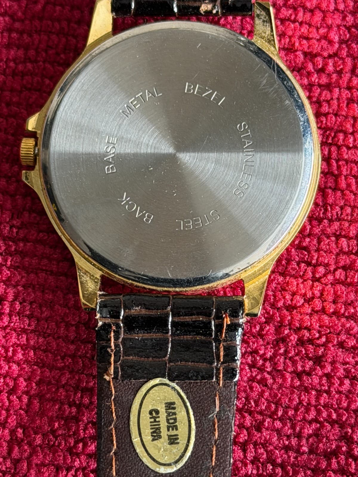 TIME Quartz Analog Watch – Gold Tone, Roman Numerals, Japan Movt - Thumbnail 4
