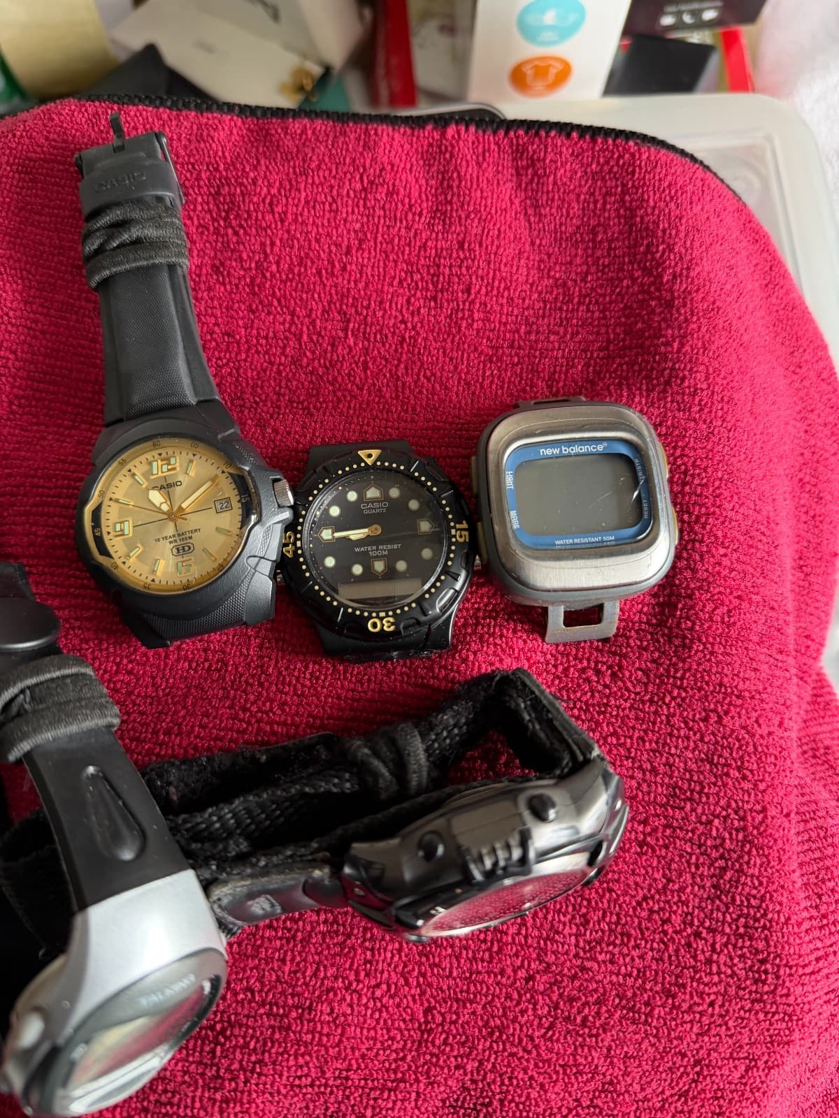 Lot of 5 Wristwatches – Casio, Coleman, RadioShack, New Balance – Untested/For P - Thumbnail 3