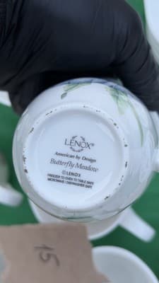 Lenox Butterfly Meadow & Monarch 86 Pc Dinnerware Set Plates Bowls Mugs - Thumbnail 16