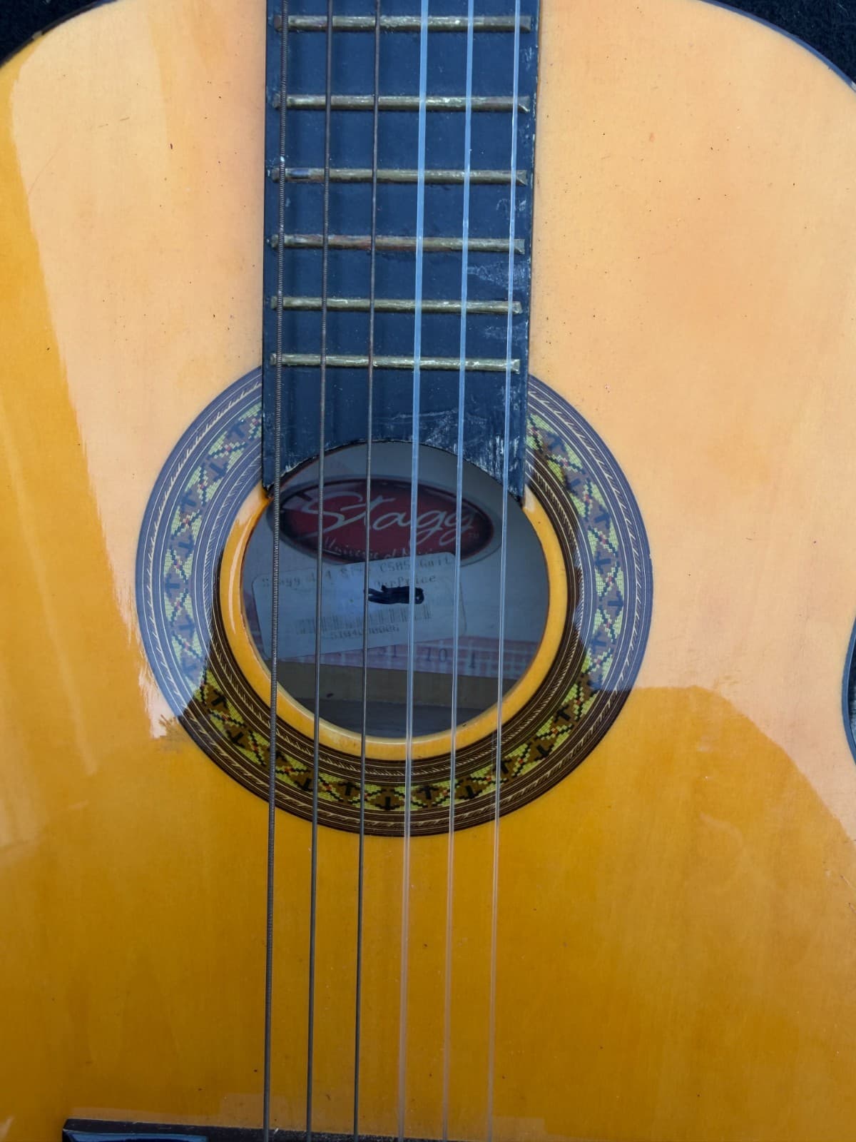 Lot of 2 Guitars – Stagg C405 Classical & Approx Mini Electric – Untested - Thumbnail 6