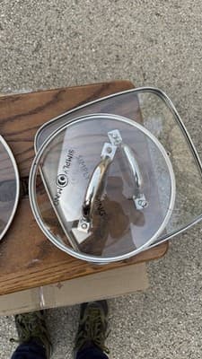 Simply Ming Glass Lid Lot 4 Pc Round & Square Replacement Lids - Thumbnail 9