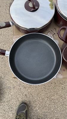 T-fal Armal Cookware Set Pots Pans Lids Burgundy - Thumbnail 8