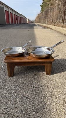 Technique Clad Tri-Ply Stainless Steel Fry Pan Set 8” 10”