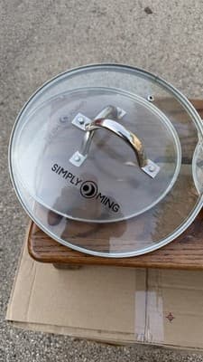 Simply Ming Glass Lid Lot 4 Pc Round & Square Replacement Lids - Thumbnail 4