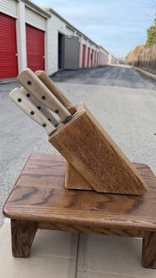 Chicago Cutlery Knife Block Set Wood Handles Chef Utility Paring Steel - Thumbnail 15