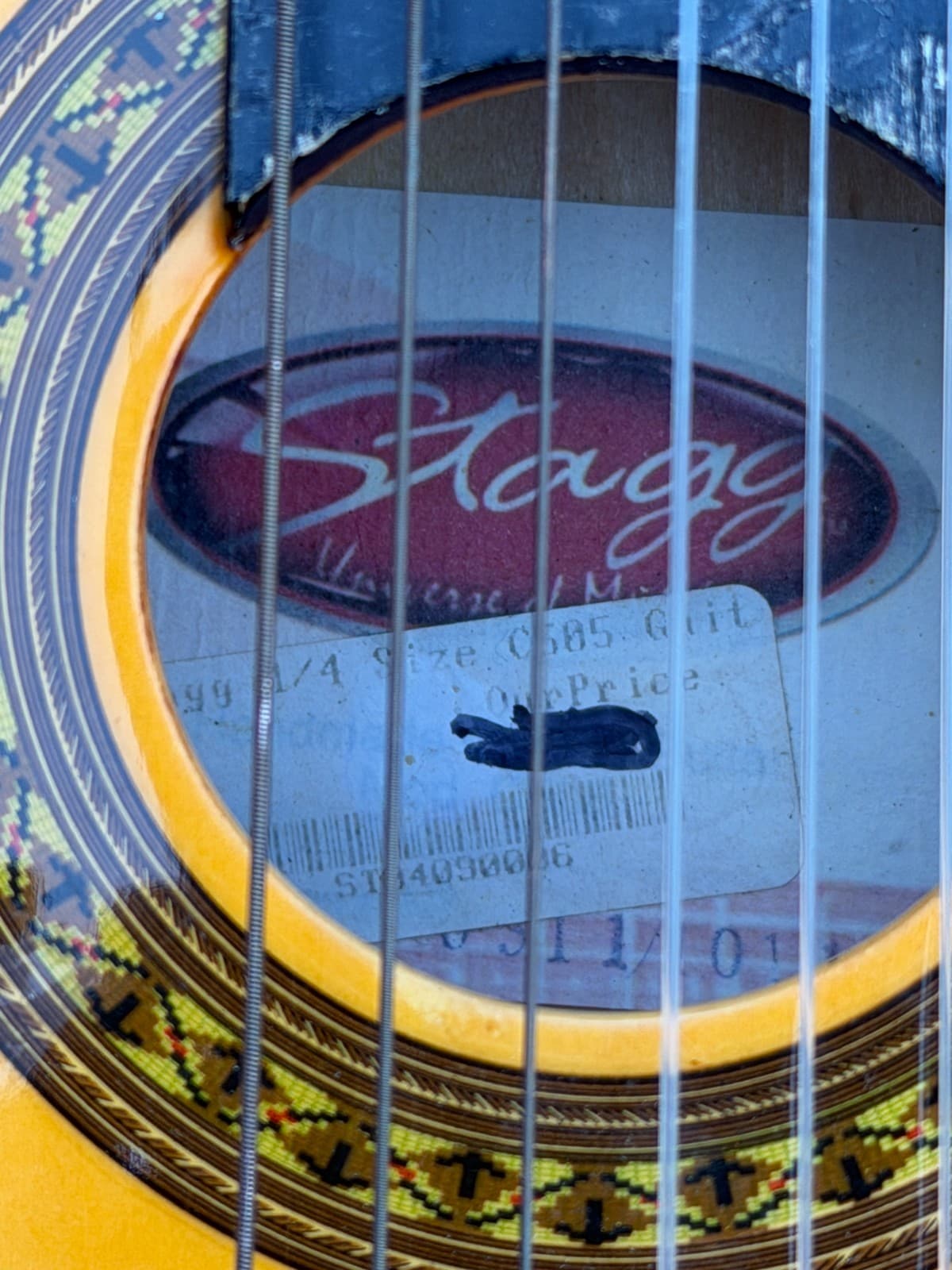 Lot of 2 Guitars – Stagg C405 Classical & Approx Mini Electric – Untested - Thumbnail 7