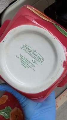 Temptations Set of 2 Square Baking Dishes Poppy Passion Red Ovenware - Thumbnail 8