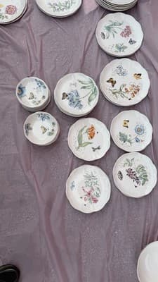 Lenox Butterfly Meadow & Monarch 86 Pc Dinnerware Set Plates Bowls Mugs - Thumbnail 20