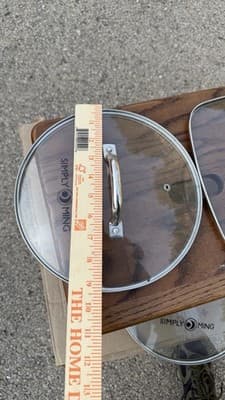 Simply Ming Glass Lid Lot 4 Pc Round & Square Replacement Lids - Thumbnail 12