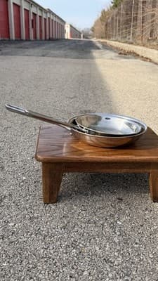 Technique Clad Tri-Ply Stainless Steel Fry Pan Set 8” 10” - Thumbnail 13