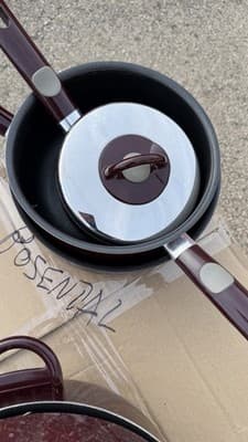 T-fal Armal Cookware Set Pots Pans Lids Burgundy - Thumbnail 17