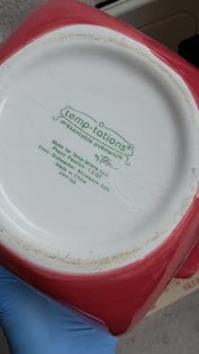Temptations Set of 2 Square Baking Dishes Poppy Passion Red Ovenware - Thumbnail 7