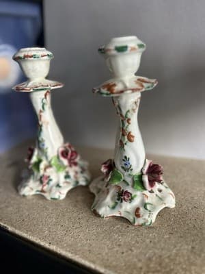 Paul’s Italy Hand Painted Ceramic Set Vase & Candle Holders #4694 - Thumbnail 10