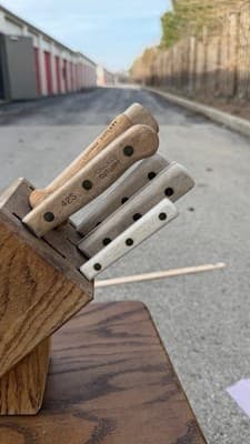 Chicago Cutlery Knife Block Set Wood Handles Chef Utility Paring Steel - Thumbnail 5