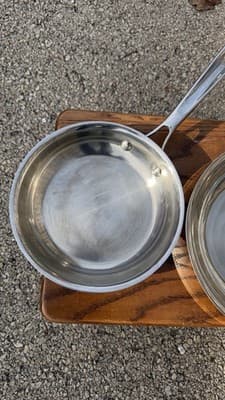 Technique Clad Tri-Ply Stainless Steel Fry Pan Set 8” 10” - Thumbnail 3