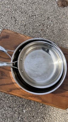 Technique Clad Tri-Ply Stainless Steel Fry Pan Set 8” 10” - Thumbnail 14