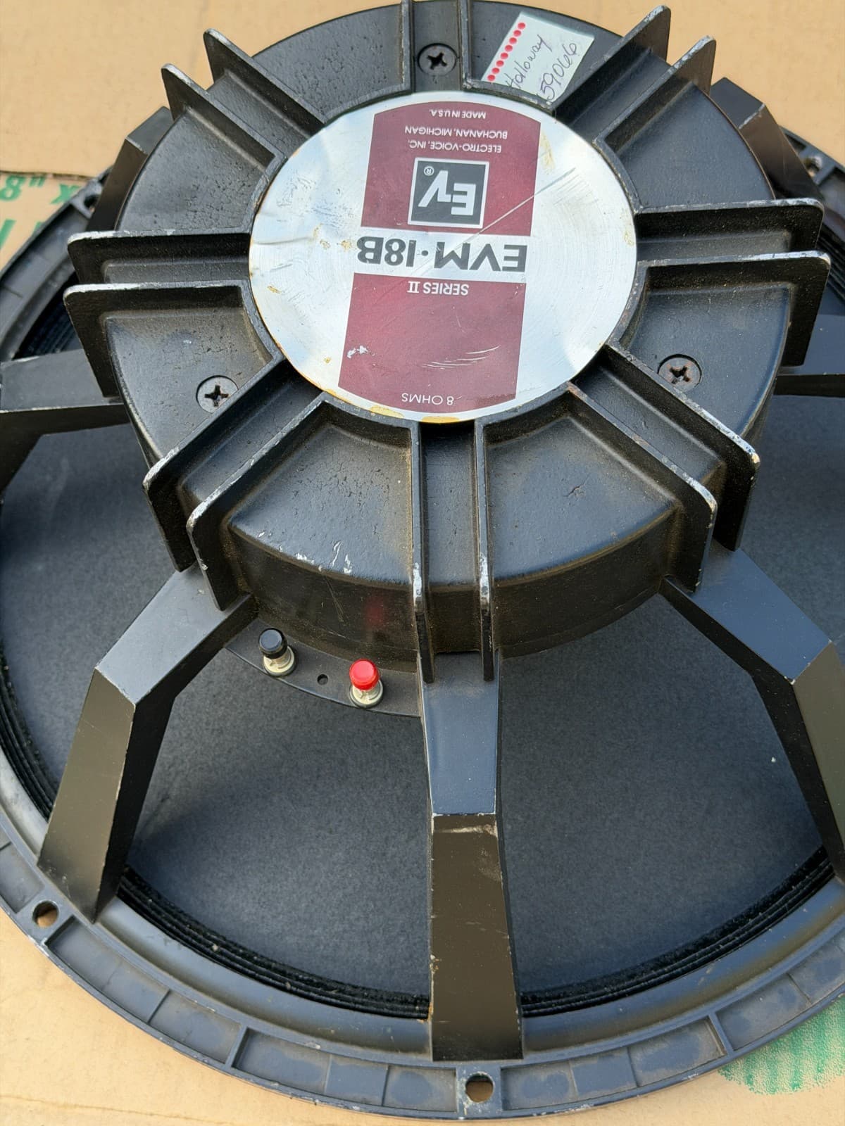Pair Electro-Voice EVM-18B Series II 18" 8Ω Speakers – Untested - Thumbnail 12