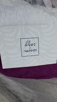 Set of 2 Faux Fur Euro Pillows 26x26 Plush Purple White Soft Decor - Thumbnail 8