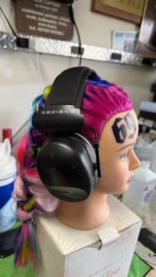 Radians Safety Earmuffs Hearing Protection Adjustable Black - Thumbnail 2