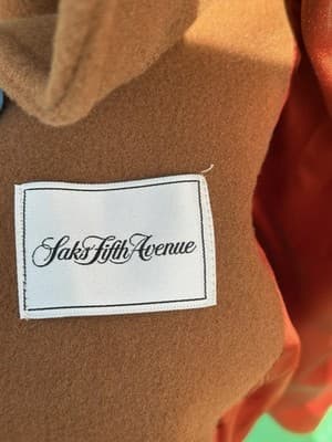 Calvin Klein Wool Blend Coat Brown Saks Fifth Avenue Women’s Size 4 - Thumbnail 3