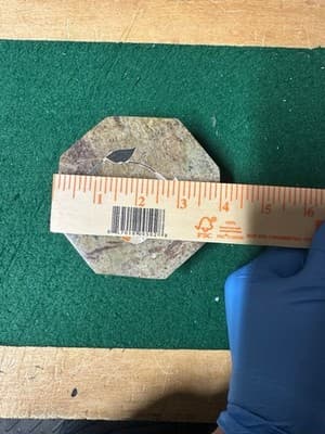 Vintage Indian Soapstone Inlay Jewelry Trinket Box Octagonal - Thumbnail 6