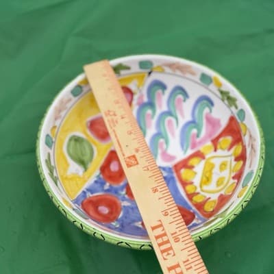 Pier 1 Imports Italian Hand Painted Bowl 10” - Thumbnail 3