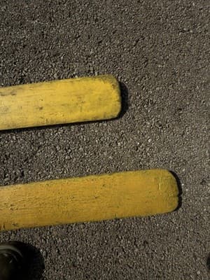 Vintage Wooden Canoe Paddles – 2 Yellow Oars – 60” - Thumbnail 9