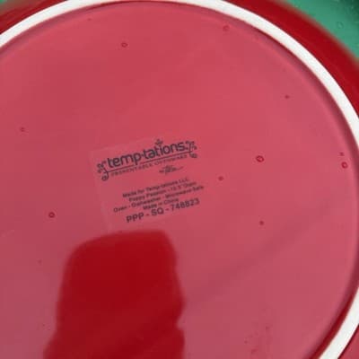 Temp-tations by Tara Oval Platter Poppy Red 10” - Thumbnail 4