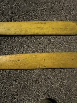 Vintage Wooden Canoe Paddles – 2 Yellow Oars – 60” - Thumbnail 10