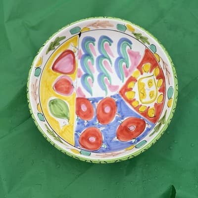 Pier 1 Imports Italian Hand Painted Bowl 10”