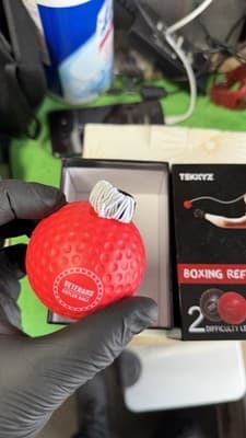 TEKKYZ Boxing Reflex Ball Training Set Headband Reaction Speed Trainer - Thumbnail 4