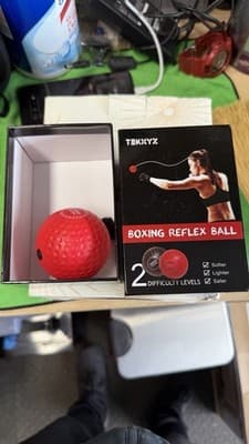 TEKKYZ Boxing Reflex Ball Training Set Headband Reaction Speed Trainer - Thumbnail 2