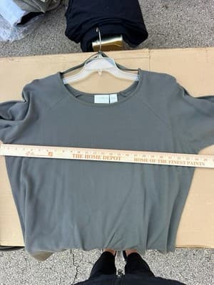 Ellen Tracy Petite 2 Piece Set Olive Green Top & Skirt Casual Lounge Outfit - Thumbnail 5