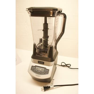 Ninja Professional Blender 1100 Watts 72oz Pitcher 3-Speed Pulse Silver Black