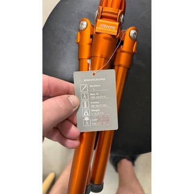 MeFOTO RoadTrip Air Tripod Kit RTAIR Orange Aluminum 5-Section Travel Tripod - Thumbnail 5