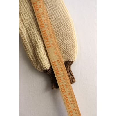 Semplice Brown Cream 100% Wool Colorblock Whipstitch Sweater Made in Uruguay M - Thumbnail 3