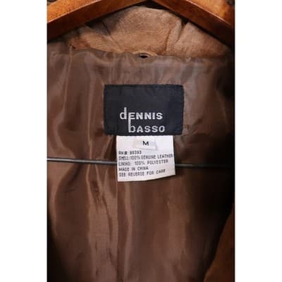 Dennis Basso Boutique Brown Genuine Suede Leather Zip Up Jacket Mens Medium NWT - Thumbnail 8