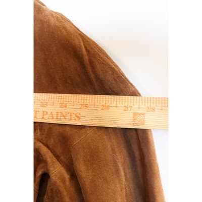 Dennis Basso Boutique Brown Genuine Suede Leather Zip Up Jacket Mens Medium NWT - Thumbnail 6