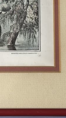 Currier & Ives “High Water in the Mississippi” Framed Print F.E. Palmer - Thumbnail 7