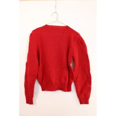 Ralph Lauren Red 100% Wool Crewneck Sweater Mens Large RN 58567 Vintage Style - Thumbnail 10