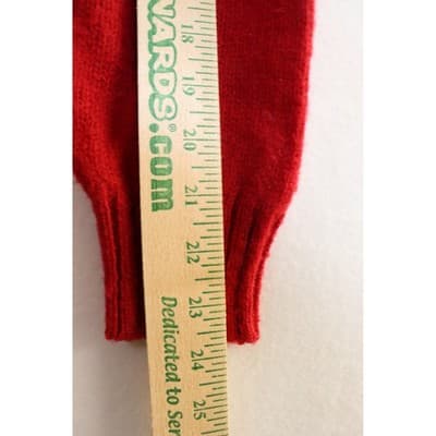 Ralph Lauren Red 100% Wool Crewneck Sweater Mens Large RN 58567 Vintage Style - Thumbnail 4