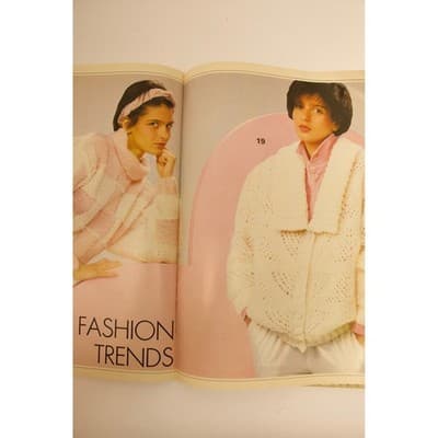 Vintage 70s 80s Knitting Crochet Pattern Book Lot McCalls Phildar Mon Tricot - Thumbnail 12