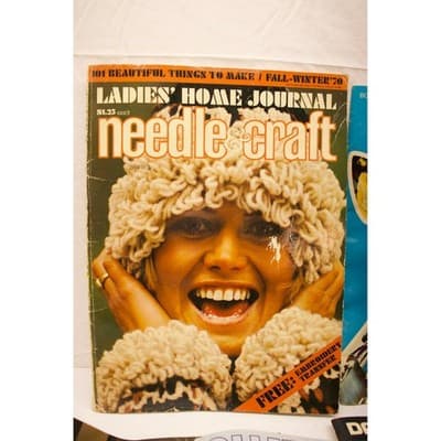 Vintage 1970s Knitting Crochet Pattern Books Bernat Family Circle Lot of 5+ - Thumbnail 5